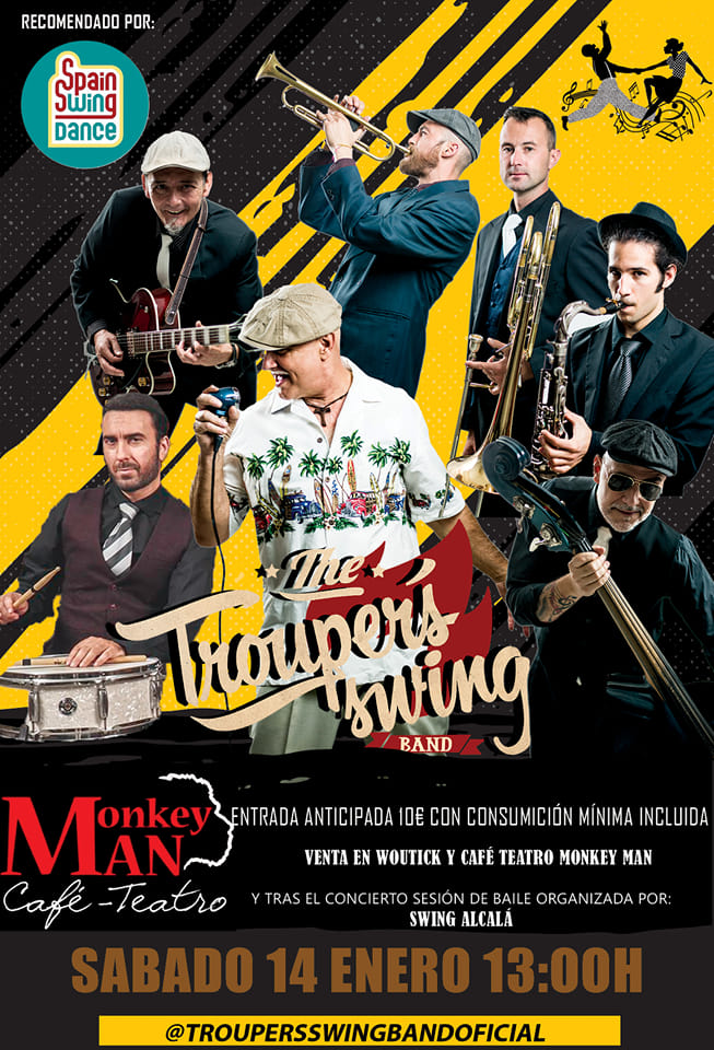 En este momento estás viendo Guadalajara: Concierto Troupers Swing band.